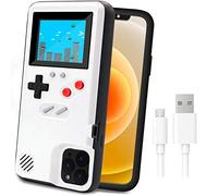 LucBuy Étui de Jeu pour iPhone, Housse de Protection Rétro-alimenté avec 36 Petits Jeux,Écran Couleur,Coque de Jeu Vidéo Antichoc pour iPhone 13/13 Pro - Blanc