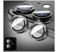 LucBuy Protecteur D'objectif D'appareil Photo Compatible avec iPhone 17 Pro/17 Pro Max, Protecteur D'écran en Verre Trempé HD pour Appareil Photo, Anneaux Métalliques à Alignement Automatique
