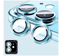 LucBuy Protecteur D'objectif D'appareil Photo Compatible avec iPhone 17 Pro/17 Pro Max, Protecteur D'écran en Verre Trempé HD pour Appareil Photo, Anneaux Métalliques à Alignement Automatique