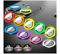 LucBuy Protecteur D'objectif D'appareil Photo Lumineux Compatible avec iPhone 17, Coque D'appareil Photo en Verre Trempé Bling, Anneaux en Alliage à Alignement Automatique