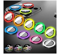 LucBuy Protecteur D'objectif D'appareil Photo Lumineux Compatible avec iPhone 17 Pro/17 Pro Max, Coque D'appareil Photo en Verre Trempé Bling, Anneaux en Alliage à Alignement Automatique