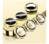 LucBuy Protecteur D'objectif D'appareil Photo pour Samsung Galaxy A14/A24/A34, Protecteur D'écran en Verre Trempé Pailleté pour Appareil Photo, Alignement Automatique Anneau Métallique individuel