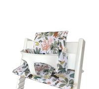 LUCCA kids Coussin Antitache pour Chaise Haute Compatible avec Tripp Trapp® Forêt Blanche
