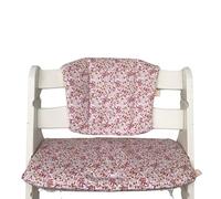 LUCCA kids Coussin pour Chaise Haute évolutive, revêtement plastifié pour Un Nettoyage Facile, Compatible avec Hauck Alpha et modèles similaires, Rose Fleurs