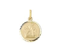 Lucchetta - Pendentif Ange de Dieu Médaille Or Jaune 14 carats