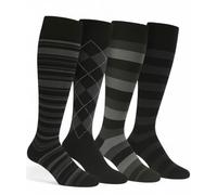 Lucchetti Socks Milano LOT DE 4 PAIRES DE CHAUSSETTES LONGUES CHAUDES ET COLORÉES EN COTON POUR HOMME TENDANCE MOTIF À POIS FASHION MADE IN ITALY (Set de désirs de coeur 2)