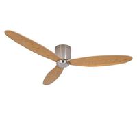 Ventilateur sans lumière Chrome et Teck Lucci Air 210519