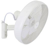 Beacon Lighting Breeze Ventilateur mural avec télécommande Blanc 41 cm