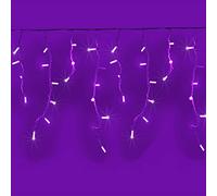 Luccika Cascade de Stalactiti 5 x 0,7 m avec 200 MaxiLed Violet et flash Blanc Glace tente pluie Professionnel pour usage extérieur intérieur Extensible