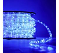 Luccika Tube lumineux LED 50 m, PVC transparent, 36 LED/M, IP67, intérieur et extérieur, coupé et extensible, contrôle tactile, décoratif professionnel pour événements et fêtes (bleu)