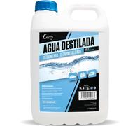 LUCCY Eau Distillée Déminéralisée Déionisée 5 Litres - Eau Pure 100% - CPap, Humidificateur, Fer, Moteurs, Nettoyage, Laboratoires, Plantes