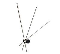 Luce Ambiente Design SHANGHAI Applique murale à 3 sources lumineuses, LED, LED-SHANGHAI-PL3C NERO,