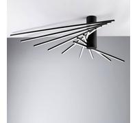 Luce Ambiente Design SHANGHAI Applique murale/Plafonnier LED, LED-SHANGHAI-PL9 NERO,