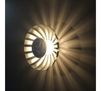 Luce Design LED Applique Murale Plafonnier Flare Argent Ø35cm 24W 2200lm Chaude