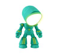 Luce Notturna Robot - Bagliore Caldo A LED Accattivante, Lampada Da Tavolo Posizionabile, Apparecchio Portatile Per Accessori | Per Bambini, Ragazzi, Ragazze, Camera Da , Lettura, Apprendimento,