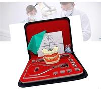 LUCEAE Kit de Digue en Caoutchouc pour endodontie Dentaire, avec modèle de Dents dentaires, plaques de positionnement et Cadres de Serrage