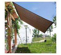 LUCEAE Tissu d'ombrage 90 % anti-UV, filet d'ombrage en polyéthylène haute densité avec boutonnière, tissu respirant et bords renforcés pour cour extérieure/marron/2,2 x 6 m