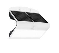 Luceco Applique Mural Solaire 800lm, Lampe Extérieur étanche avec Detécteur de Mouvement, éclairage pour Jardin, Entrée - Blanc