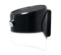 Luceco Applique murale solaire LED avec détecteur de mouvement, Noir, 200lm 2watts 3.7volts