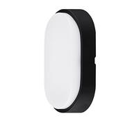 Luceco EBEO10S40-01 Hublot Mini Oval 212 x 119 x 60,5 mm-IP54-10W-700 Lm-4000K, Plastique/Polycarbonate, 10 W, Blanc et Noir, 212 x 119 x 60, 5 mm