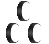 Luceco Eco Mini Éclairage de Cloison LED Extérieur, Éclairage Extérieur Décoratif, Rond, Noir/Blanc, IP54, 5.5W, 450lm, 4000K, EBE5R40 (Lot de 3)