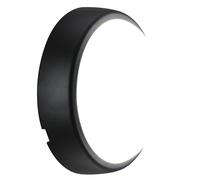 Luceco Eco Mini Éclairage de Cloison LED Extérieur, Éclairage Extérieur Décoratif, Rond, Noir/Blanc, IP54, 5.5W, 450lm, 4000K, EBE5R40