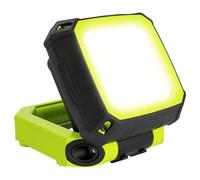 Luceco Lampe de Travail Magnétique Compacte LED avec Prises USB, 2 Modes, Poignée de Transport et Crochet, Lampe d’inspection, Résistant aux Intempéries, IP54, IK07, 7.5W, 750lm, 6500K, LWR7G65
