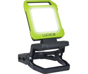 Luceco Lampe de travail pliable rechargeable avec pince, charge USB, 9 W