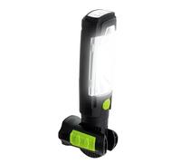 Luceco Lampe torche pivotante LED LILT30R65 – banque d’alimentation USB, crochet, 300 lm, 6500K, noir