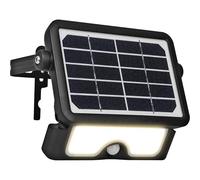 Luceco Projecteur solaire extérieur LEXSF6B40 - LED 5W 550 lm, capteur PIR, IP65, noir