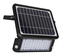 Luceco Projecteur solaire 1080 lumens avec support de montage Etanche IP65 Capteur PIR avec 3 modes de travail: Crépuscule jusqu'à l'aube