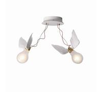 INGO MAURER lampe murale applique ou de plafond LUCELLINO DOPPIO (LED - Métal et verre)