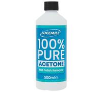 Lucemill Acétone 99,5% Pur - 500 ml | Dissolvant Professionnel Ongles | Retire Vernis Gel, Acrylique, Capsules & Colle