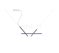 Luceplan Across Suspension LED bleu/blanc - H.62 cm - L.102 cm - DALI Ce luminaire comporte des modules à LED prémontés de classes énergétiques A A++, A+, A