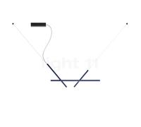 Luceplan Across Suspension LED bleu/noir - H.62 cm - L.102 cm - DALI Ce luminaire comporte des modules à LED prémontés de classes énergétiques A A++, A+, A