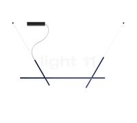 Luceplan Across Suspension LED bleu/noir - H.75 cm - L.180 cm - DALI Ce luminaire comporte des modules à LED prémontés de classes énergétiques A A++, A+, A