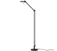 Luceplan Berenice Lampadaire Corps Noir avec Abat-jour en Verre Vert