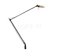 Luceplan Berenice Lampe de table réflecteur jaune/corps noir - avec Fixation par vis - bras 45 cm , Vente d'entrepôt, neuf, emballage d'origine