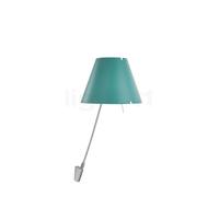 Luceplan Costanza Applique abat-jour vert d'eau - fixe - avec interrupteur