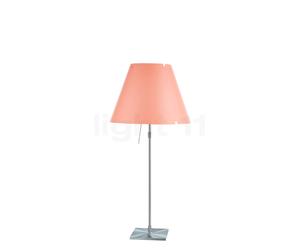 Luceplan Costanza Lampe de table abat-jour mystisches Rosa/châssis aluminium - télescope - avec variateur