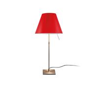 Luceplan Costanza Tavolo Laiton dimmable Tischleuchte, rouge primaire