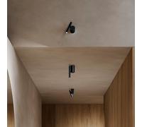 LUCEPLAN lampe murale et plafonnier DOI (Noir/Noir, 2700K - aluminium et polycarbonate)