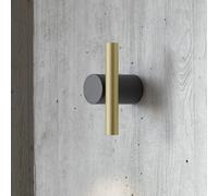 LUCEPLAN lampe murale et plafonnier DOI (Noir/Laiton, 2700K - aluminium et polycarbonate)