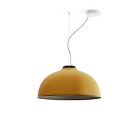 Luceplan Farel LED Akustikleuchte, noir mat, abat-jour ocre à l`extérieur / noir à l`intérieur
