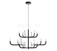 Luceplan J-US G Lustre LED noir/dimmable variateur de phase