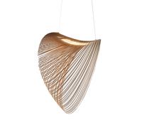 LUCEPLAN lampe à suspension ILLAN Ø 80 cm (Dimmable découpage de phase - Multicouche de bouleau coupé au laser)