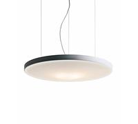 LUCEPLAN lampe à suspension PÉTALE petale circulaire D71CV (Variateur DALI + LED - Panneau insonorisé / tissu élastique blanc)