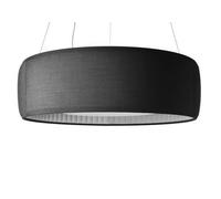 LUCEPLAN lampe à suspension SILENZIO (Ø120 cm Gris Foncé - Tissu Kvadrait Remix 2)
