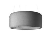 LUCEPLAN lampe à suspension SILENZIO (Ø90 cm Gris Pâle - Tissu Kvadrait Remix 2)