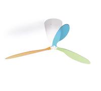 LUCEPLAN lampe au plafond plafonnier / ventilateur BLOW D28 (Multicolor (bleu, vert, orange) - polycarbonate et Méthacrylate)